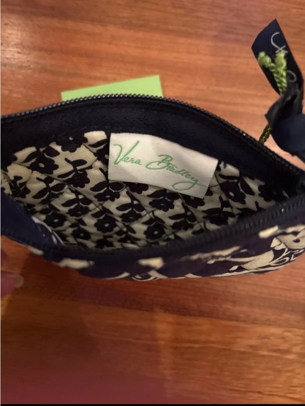 Vera Bradley Navy and White Wallet and Coin Purse - Picture 8 of 9